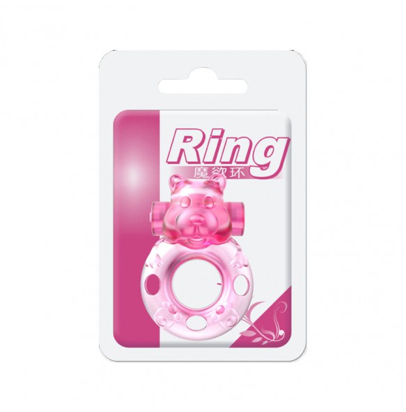 BAILE - Cute Bear Male Vibrating Delay Cock Ring